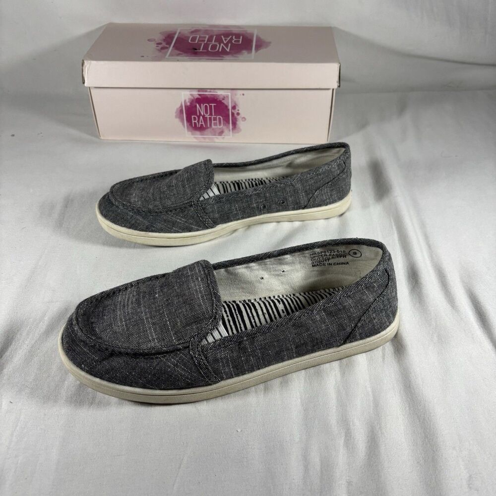 Not Rated Gray Slip On Shoes Size 9 Women’s
